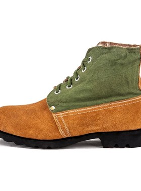 新款冬季加绒劳保厚底牛皮雪地靴男士羊毛棉保暖老式东北大头鞋