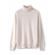 打底衫 欧单高货加厚100%全棉高领毛衣女装 针织衫 新款 宽松 2025冬季