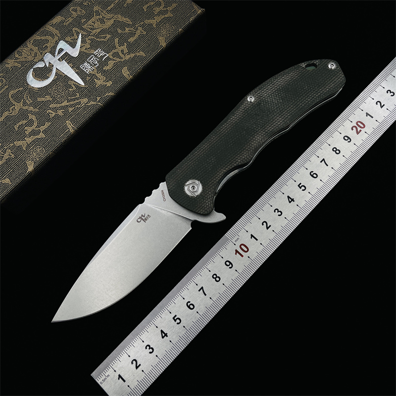 CH折叠刀CH3504折刀VG10钢米卡塔柄野营防卫户外工具EDC小刀工具