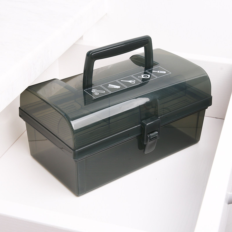 天才猫双层手提工具盒五金螺丝配件多功能塑料电子元件维修工具箱,五金/工具,五金工具箱/五金收纳箱,淘宝优惠券,粉丝福利购,淘宝优惠卷