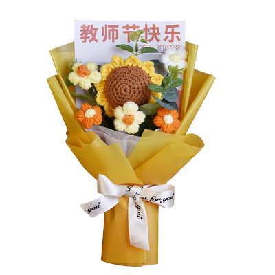 康乃馨针织小花束母亲节妈妈礼物