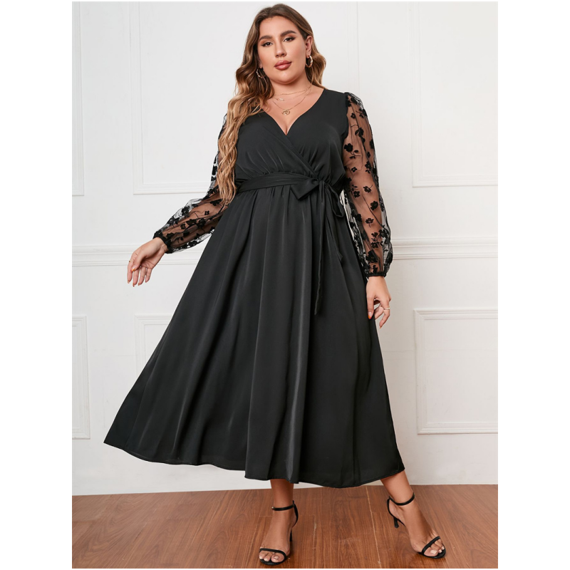 XL-4XL fashion women dresses lace plus size ladies skirt大码