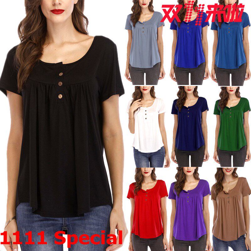 Summer 2023 Women's Loose Short Sleeve Fashion Tee女士短T恤