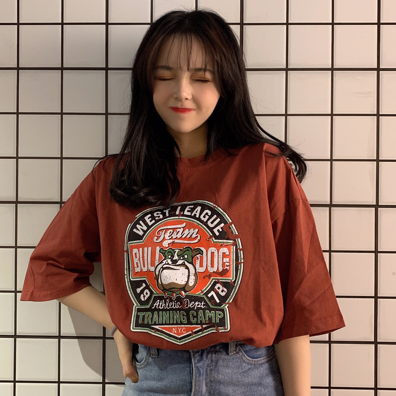 Short-sleeved t-shirts 2019 Summer wear half sleeve Harajuku wind student Easy Korean Edition ulzzang Nakedness Missing jacketin the Women's clothing/Boutique , T-shirt  category - from Buy2taobao.com to provide professional Taobao agent buy service
