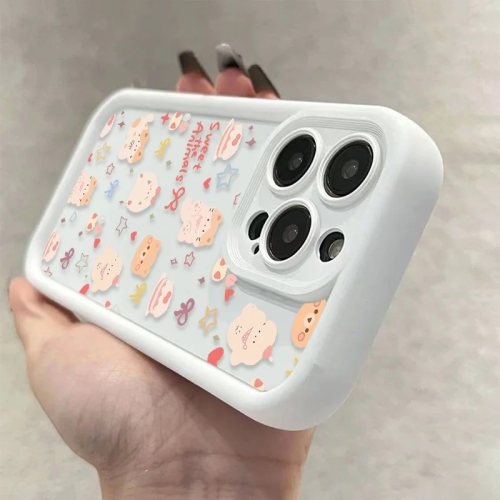 网红可爱小熊少女心全包手机壳