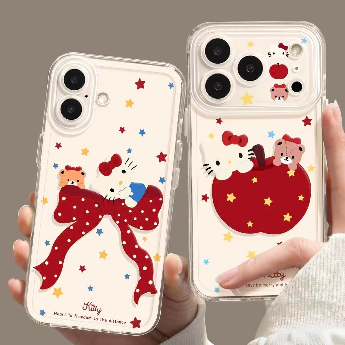 蝴蝶结凯蒂猫适用苹果17手机壳iPhone15promax新款1