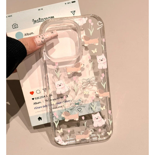 可爱郁金香西高地插画手机壳超薄