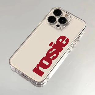 Rosie适用苹果16pro手机壳iPhone15promax新款13华为mate60荣耀200防摔12小米14透明vivo全包oppo软壳k70个性