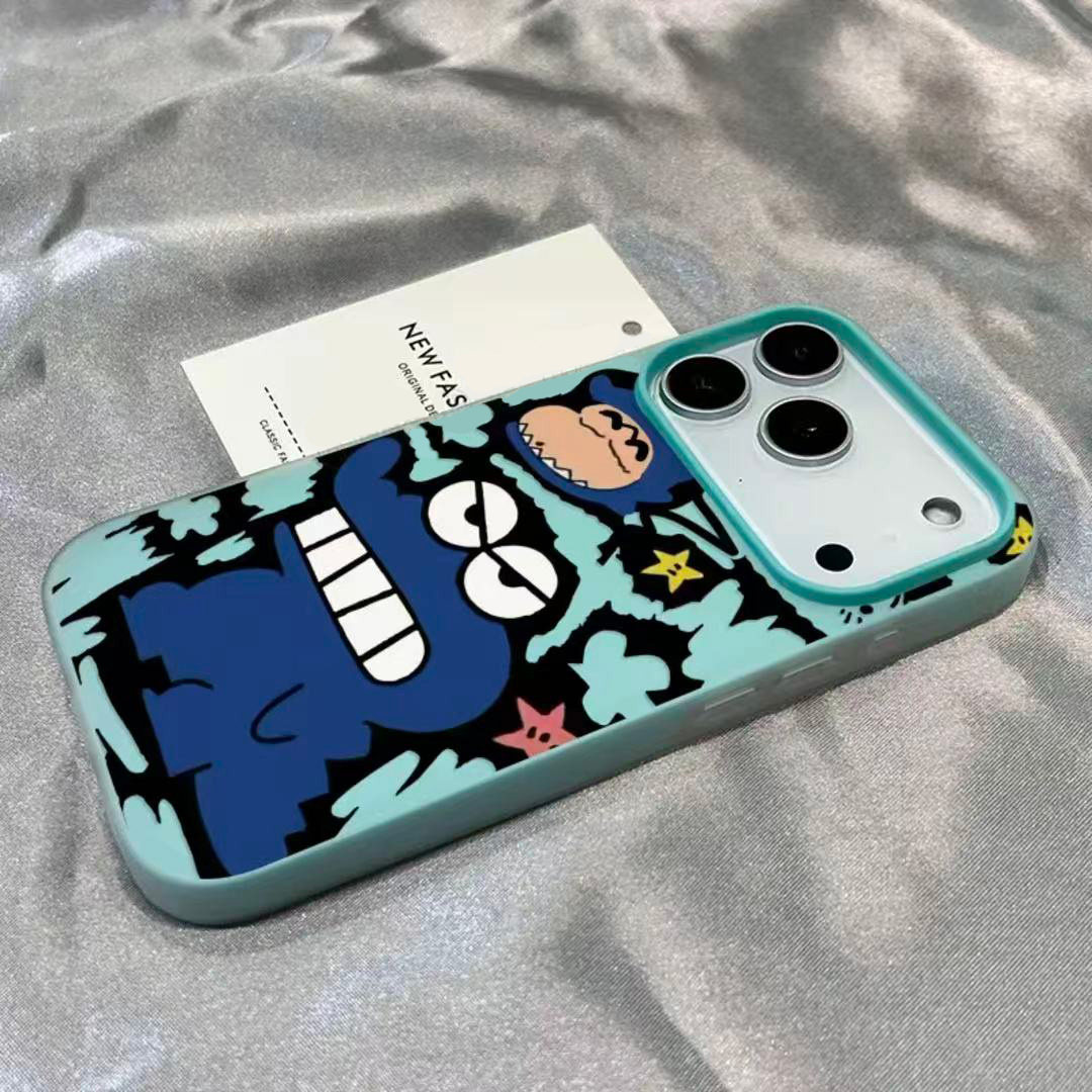 恐龙蜡笔小新适用iPhone16promax手机壳苹果15pro新款14promax肤感13果冻12保护套11硅胶防摔16plus卡通17pro