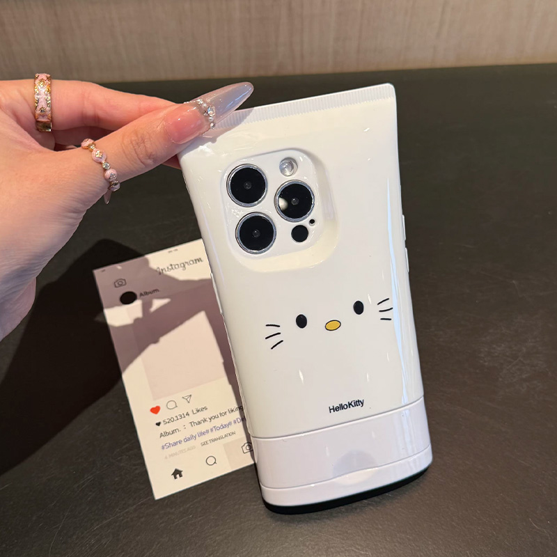 搞怪kt洗面奶适用iPhone16promax手机壳苹果15pro新款14promax可爱13创意12保护套11硅胶防摔15plus个性软壳