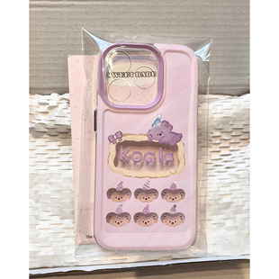 粉色考拉适用苹果13手机壳iPhone15promax新款 16pro华为mate60荣耀90防摔11小米14透明vivo12全包oppo软壳k70