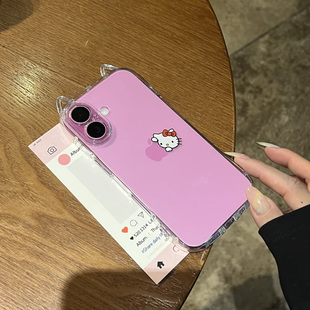 kitty脑袋适用iPhone15promax手机壳苹果14pro新款16promax可爱卡通13趣味12保护套11硅胶防摔xr软壳xsmax女