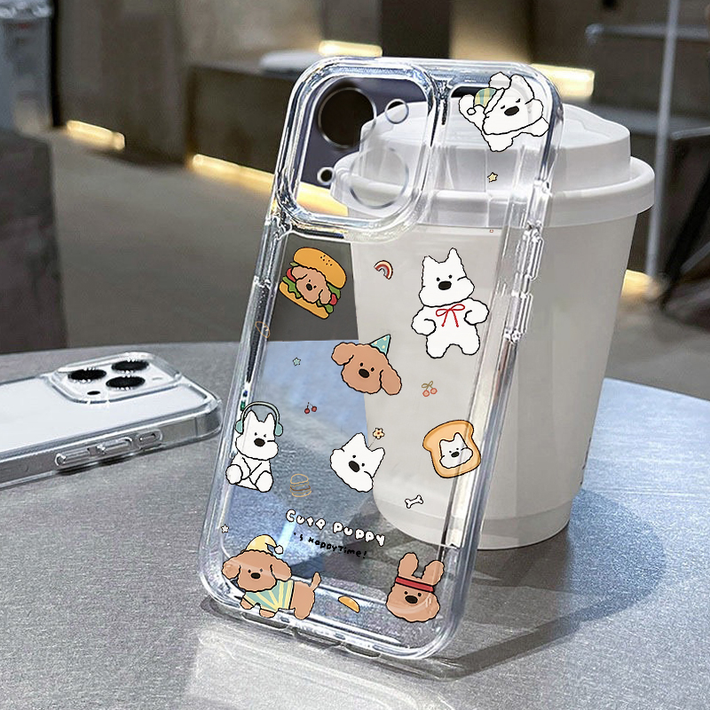 汉堡腊肠狗适用苹果16pro手机壳iPhone15promax新款13华为mate60荣耀90防摔12小米14透明vivo全包oppo软壳k70