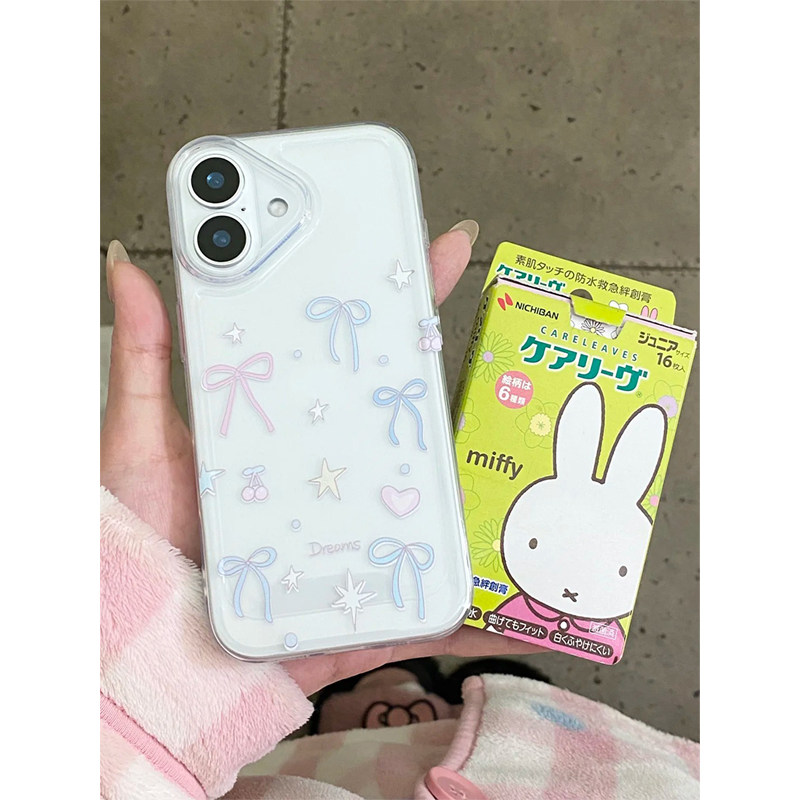 爱心蝴蝶结适用苹果17手机壳iPhone15promax新款16华为p70荣耀300防摔13小米14透明v12ivo全包oppo软壳findx8