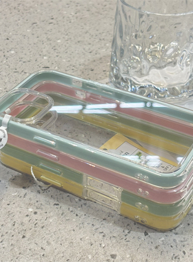 二合一气囊适用iPhone16promax手机壳苹果14pro新款13简约12保护套11小米15时尚vivoppo华为p70男k80荣耀400