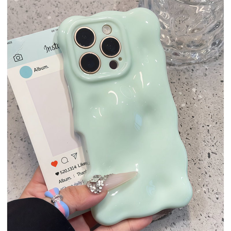 韩风陨石纹适用iPhone16pro手机壳苹果12全包11女男15promax波浪个性14promax简约防摔软壳13保护套15plus潮