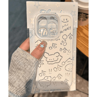 哈哈小修狗适用苹果13手机壳iPhone15promax新款12华为mate60荣耀90防摔11小米14透明vivox100全包oppo软k70