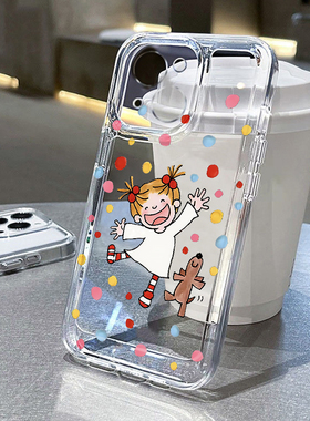 波点coco酱适用苹果16pr手机壳iPhone15promax新款13华为mate60荣耀200防摔12小米14透明vivo全包oppo软壳k70