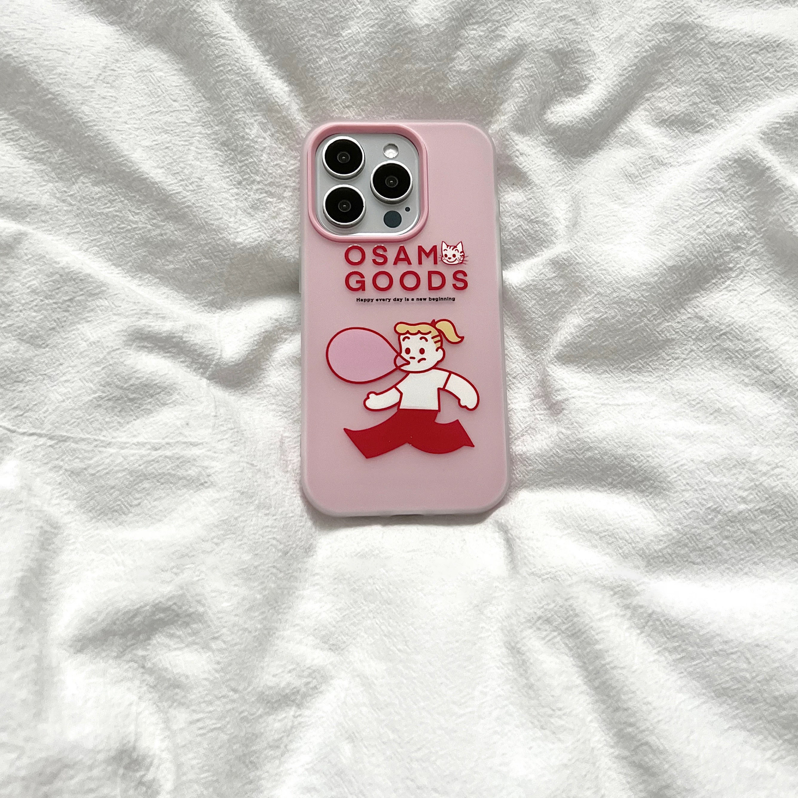 吹泡泡原田治女孩适用iPhone16promax手机壳苹果15pro新款14promax多巴胺13肤感果冻壳12卡通创意17防摔16plu