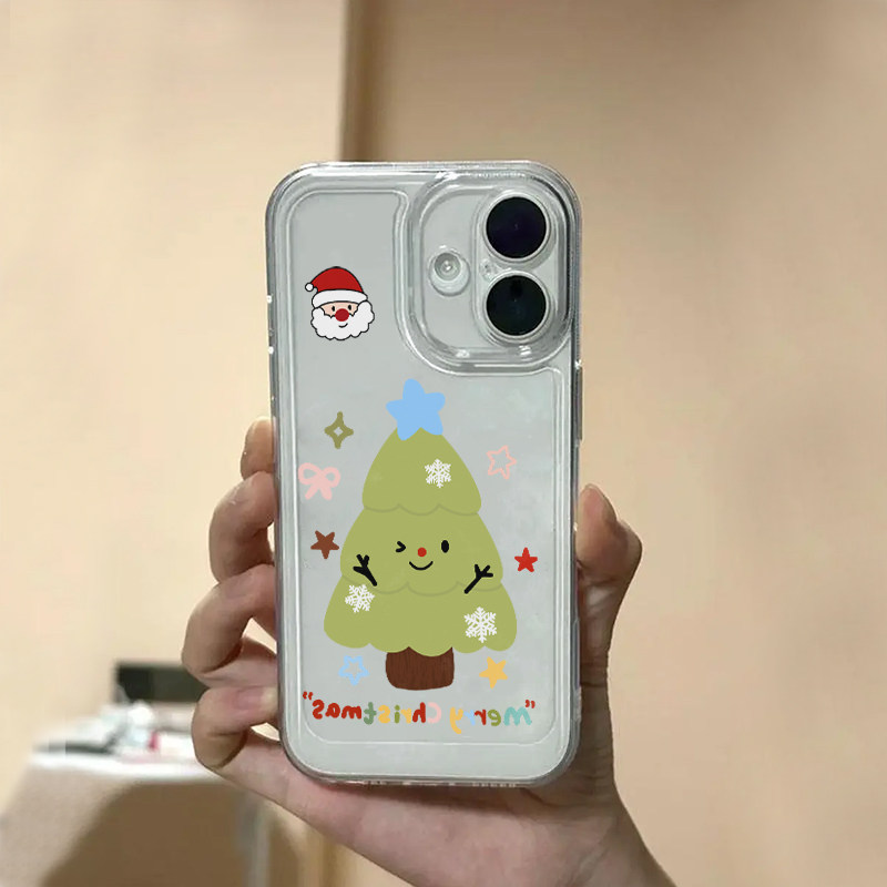 可爱圣诞树适用苹果17pro手机壳iPhone15promax新款16pro华为p70荣耀300防摔13小米17pro透明vivoppo全包软壳,3C数码配件,手机保护套/壳,淘宝优惠券,粉丝福利购,淘宝优惠卷