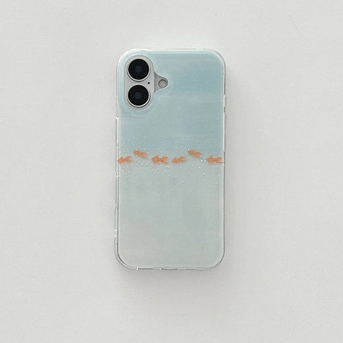 冒泡小金鱼适用苹果16pro手机壳iPhone15promax新款p70华为mate60pr荣耀300可爱vivos20卡通oppo小米14红米13