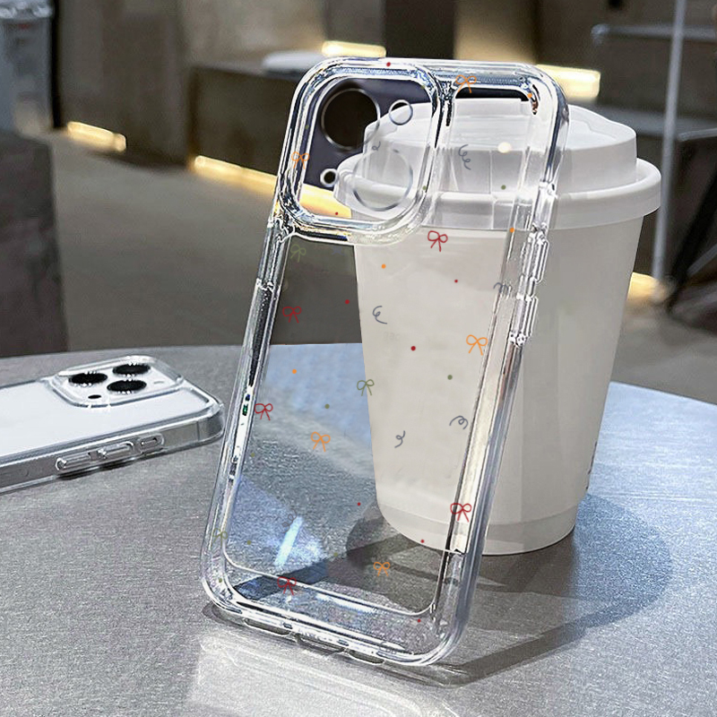 彩色小结适用苹果16手机壳iPhone15promax新款nova12华为mate60荣耀90防摔14小米13透明vivo全包oppo软壳k60