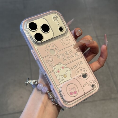 爱财爱己适用苹果16promax手机壳iPhone15新款17华为mate60荣耀300vivoS20支架oppo小米17pro红米14撞色大孔