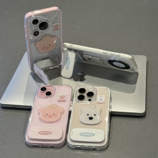 西高地贴件适用苹果13手机壳iPhone16promax新款 17华为mate70荣耀300支架vivos20卡通oppo小米15红米turbo4潮