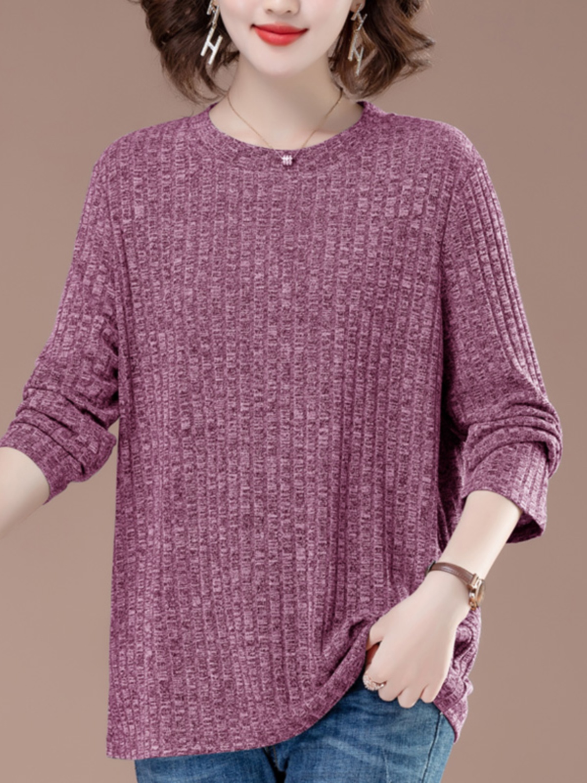 韩国大码低领打底长袖t恤女2025春秋新款时尚休闲内搭针织衫上衣