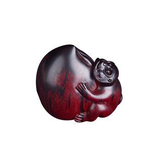 【专享款】印度小叶紫檀知了手把件老料带金星金蝉把玩摆件送礼