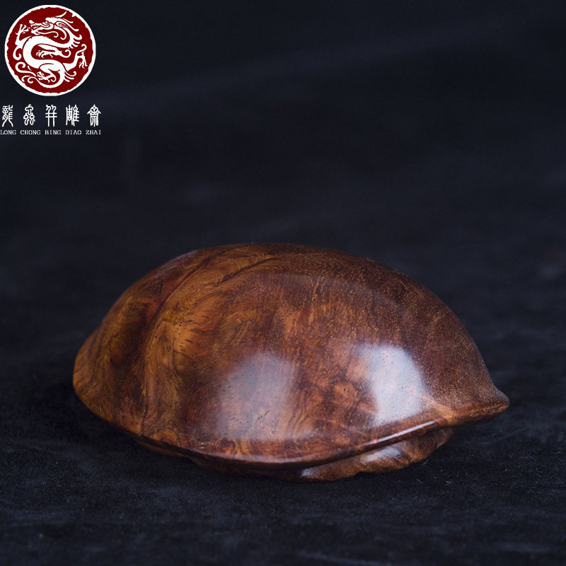 海南黄花梨富甲天下手把件水波纹老油梨乌龟壳男女高档木质把件