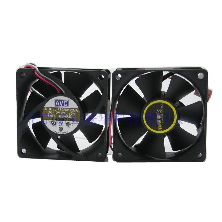 AVC F7025B12MA DC12V==0.25A  7CM 7025 CPU双滚珠散热风扇
