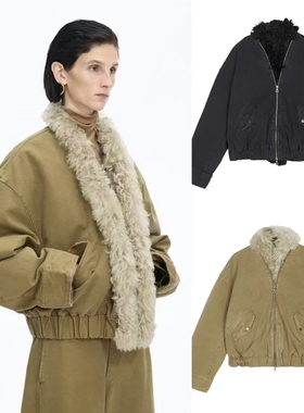 商场同款2025冬季新款时尚保暖御寒毛领短款羽绒服外套5P0C20850H