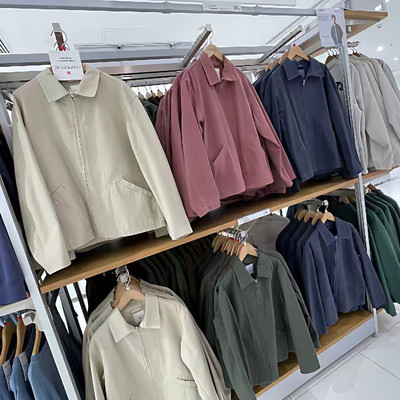 2026春季新品合作款男装女装百搭休闲拉链茄克翻领外套夹克484249