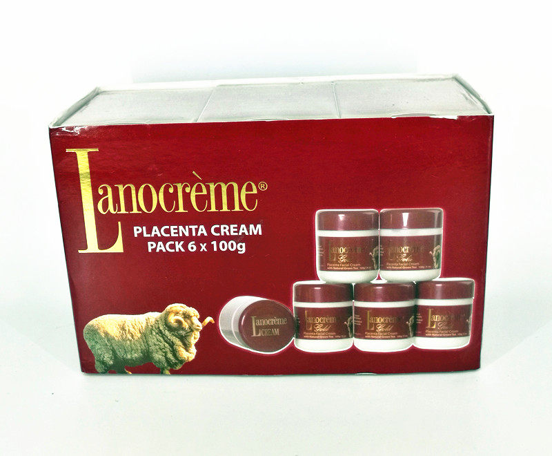 6瓶480元 澳洲直邮Lanocreme兰侬金装羊胎素绿茶日霜绵羊油100g