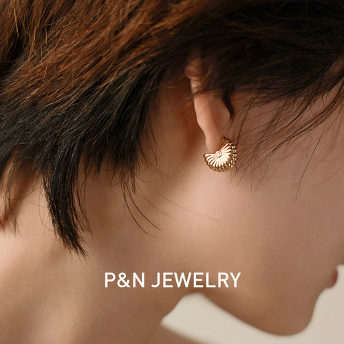 pn海葵耳环女复古小众设计