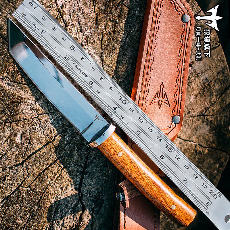 刀具小刀狼瑔氚气刀印第安刀开刃