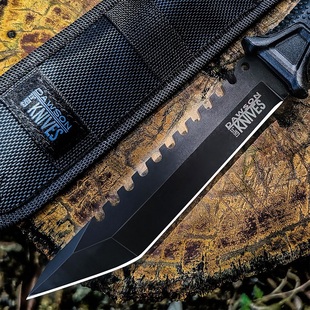 野外求生分割刀具防身户外小刀直刀开刃烧烤切肉水果刀随身刀德国
