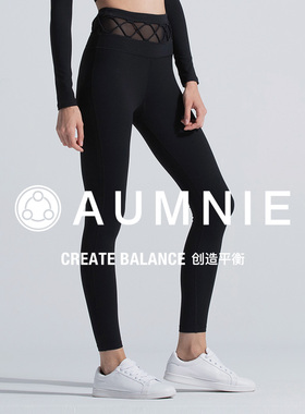 澳弥尼加拿大AUMNIE轻塑高腰收腹提臀瑜伽裤蜜桃臀健身夏季AC030