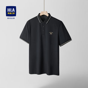 父亲节爸爸商务翻领短袖 HLA 新款 海澜之家龙腾九州POLO衫 男 25夏季