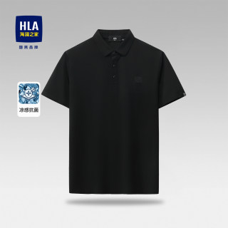 HLA/海澜之家男士短袖polo衫新款翻领T恤中年爸爸半袖宽松上衣男