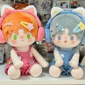 40cm娃衣彩虹跳跳糖棉花娃娃套装 衣服一番赏坐姿替换衣服可爱娃衣