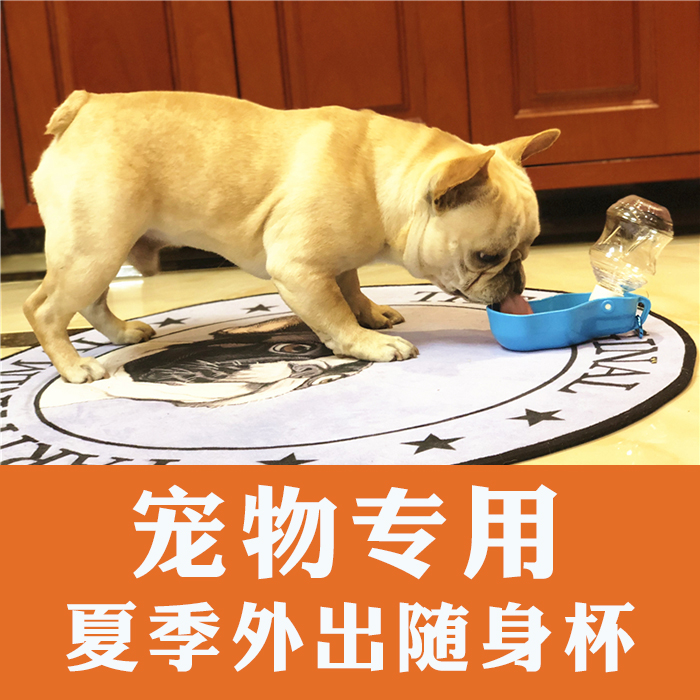宠物外出便携式喂水器狗狗饮水壶挂式出门喝水器随身携带水杯水瓶