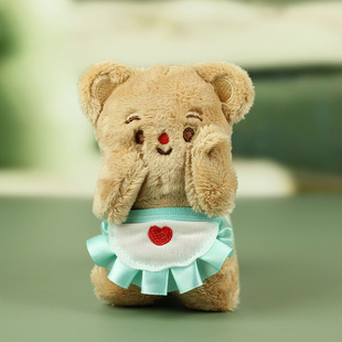 黄油小熊娃娃公仔可爱毛绒玩具网红小熊玩偶小挂件包包挂饰钥匙扣