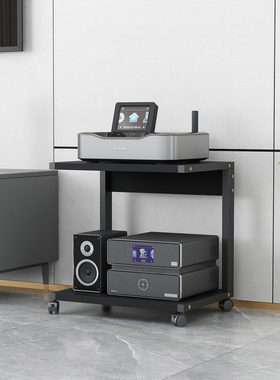 鑫惠声   2层胆机支架移动多层功放机架HIFI设备发烧脚架CD机架柜