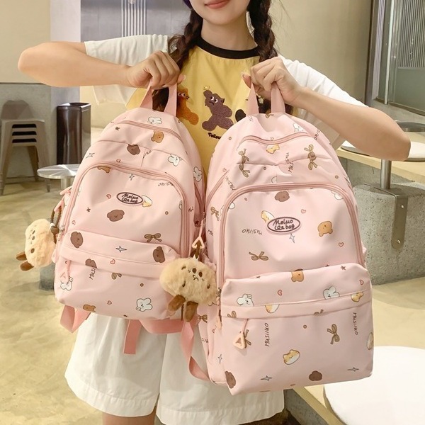 可爱外出小背包女双肩小型2024夏季新款女童萌宝补习班小书包