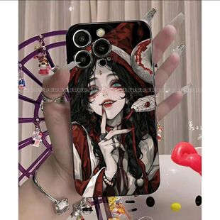 暗黑蛇女适用iPhone14Pro/17手机壳11/6/xr苹果14/15Promax软情侣8p手机壳