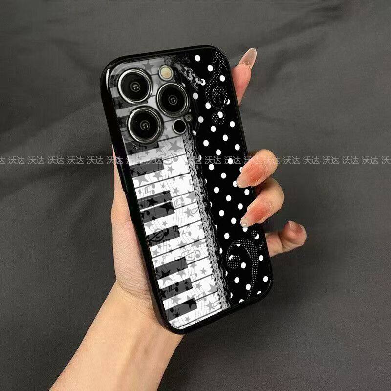 钢琴音符适用iPhone14Pro/17手机壳11/6/xr苹果