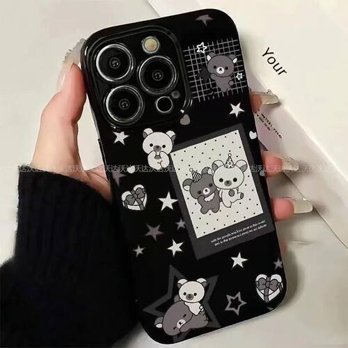 派对轻松熊适用iPhone14Pro/17手机壳11/6/xr苹果14/15Promax软情侣8p手机壳