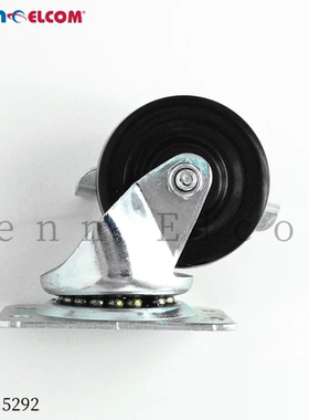 Penn Elcom番尔康2寸万向轮滑轮刹车黑色橡胶轮静音推车音响5292